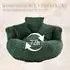 LuxusKollektion Sitzsack Lounger mit 3 Kissen, grün, Indoor/Outdoor