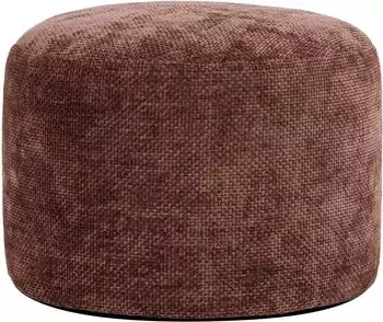 Icon Milano gewebter Chenille-Hocker, burgunderrot