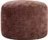 Icon Milano gewebter Chenille-Hocker, burgunderrot