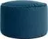 Icon Sitzpouf rund, Samt, blau, 55x35x55cm (ICOFSTRNDVT014)