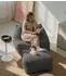 mokebo Snug Sitzsack Bouclé/Teddystoff anthrazit (800002018088)