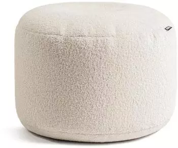mokebo Mochi Pouf Bouclé, rund, beige, 50x30x50cm (800002017864)