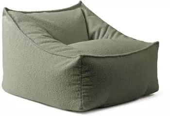 mokebo Snug Sitzsack Bouclé/Teddystoff, grün, 95x75x60cm (800002018084)