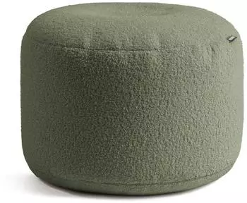 mokebo Mochi Pouf Bouclé, rund, grün, 50x30x50cm (800002017865)