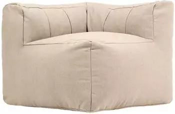 Icon Zen Eck-Sitzsack-Sofa, Schaumstoff, beige, L-Form (800000959774)