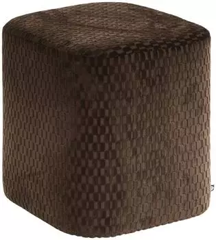 Atmosphera Selia Pouf quadratisch 35x35cm, braun