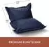 Green Bean Square XXL Sitzsack Kunstleder 380L, dunkelblau