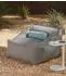 mokebo Der Sunnyboy Outdoor-Sitzsack mit Hocker, dunkelgrau, 80x60x83cm (800001455754)