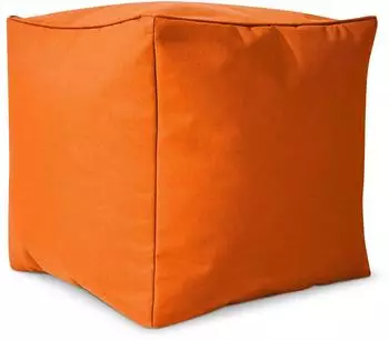 Green Bean Sitzsack-Hocker Cube 40x40x40cm EPS-F&uuml;llung, orange