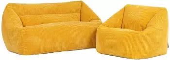 Icon Cecilia Kindersofa Sitzsack Cord, gelb (800001394682)