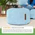 Green Bean Sitzhocker Pouf Cord, hellblau, Ø45x25cm, EPS-Füllung (45x25)