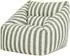Icon Natalia Gestreifter Sitzsack-Sessel aus Bouclé, grün (EU1ARMBCSTP018)