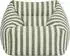 Icon Natalia Gestreifter Sitzsack-Sessel aus Bouclé, grün (EU1ARMBCSTP018)