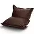 Green Bean Square XXL Sitzsack Kunstleder dunkelbraun 380L (140x180cm)