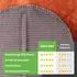 Green Bean Pouf Cord 45x25cm EPS-Füllung, grau