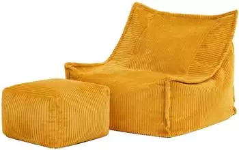 Icon Alto Kinder-Sitzsack & Hocker, Cord, ocker (EU1KALTOFSTJC017)