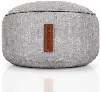 Green Bean Home Linen Sitzsack-Hocker rund 45x25cm EPS-F&uuml;llung