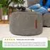 Green Bean Indoor Pouf Cord 45x25cm, anthrazit (EPS-Füllung)