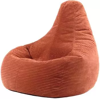 Icon Dalton Sitzsack mit R&uuml;ckenlehne, Cord, terrakotta