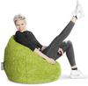 Sitting Point Sitzsack "BeanBag FLUFFY XL ", grün, BxH: 70 x 110 cm - gruen