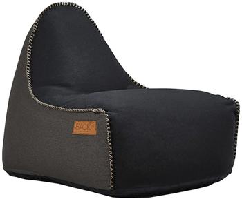 SACKit RETROit Canvas schwarz/dunkelbraun