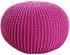 Invicta Design Pouf LEEDS 50cm Strick pink
