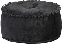 vidaXL Pouf Rund Samt 40&times;20 cm Anthrazit