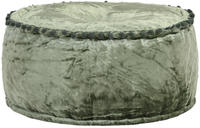 vidaXL Pouf Rund Samt 40x20 cm Gr&uuml;n