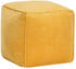 vidaXL Square Bean Bag Velvet Yellow