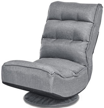 Costway Bodensessel Lazy 360&deg;drehbar 82,5x75x58 cm grau
