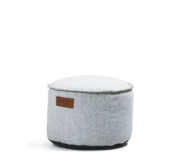 SACKit RETROit Cobana drum Pouf weiß