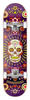 Centrano Unisex – Erwachsene Hydroponic Skateboard Komplettboard, Purple Skull,