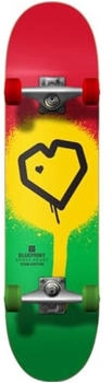 Blue Print Spray Heart V2 Skateboard Complet Rasta 2