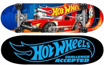 Stamp HOT WHEELS Skateboard 71cm ABEC5 Blau Gelb Rot (HW500310)
