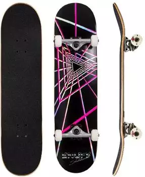 Enuff Futurism Complete Skateboard schwarz, Unisex, 8" x 32" (ENU3350)