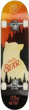 Playlife Mighty Bear Skateboard, mehrfarbig, Kinder