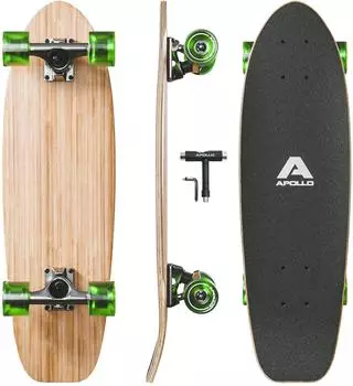 Apollo Midiboard Mini-Longboard 27" Classic Green