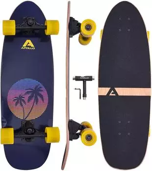 Apollo Surf Style Board Miami Sunset Mini Cruiser 30 x 9,5" (11059)