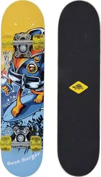 Schildkröt Junior-Skateboard 24" Best Surfer, gelb (510620)