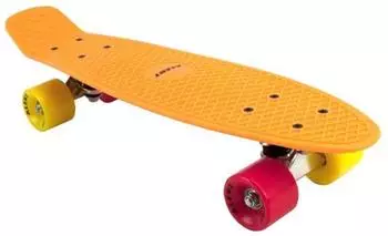 Alert Kinder-Skateboard neon-orange, 55cm, ABEC 7