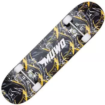 MUWO Boundless Borders Street Skateboard 7,875", Holz & Aluminium