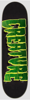Creature Logo Outline Stumps 9.0" Skateboard Deck green / yellow Gr. Uni"