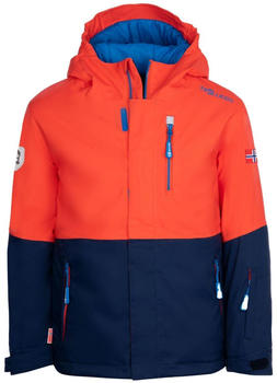 Trollkids Hallingdal Ski Jacket Kids (226) flame orange/navy