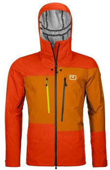 Ortovox 3L Deep Shell Jacket hot orange