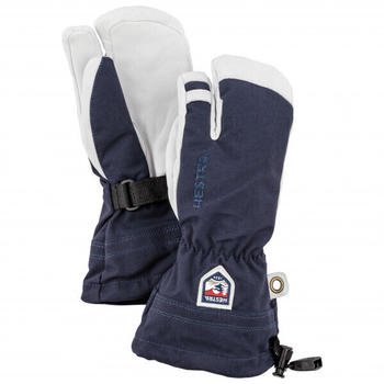 Hestra Kid's Army Leather Heli Ski 3 Finger (30562) navy