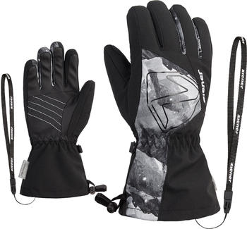 Ziener Laval ASR AW Glove Junior black.grey mountain print