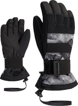 Ziener Manu ASR Junior Glove SB grey mountain print