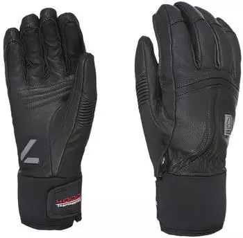 Level Off Piste Leather Gloves black