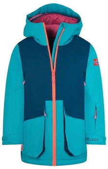 Trollkids Kinder Kongsberg Jacke türkis