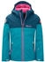 Trollkids Hallingdal Jacke türkis blau magenta